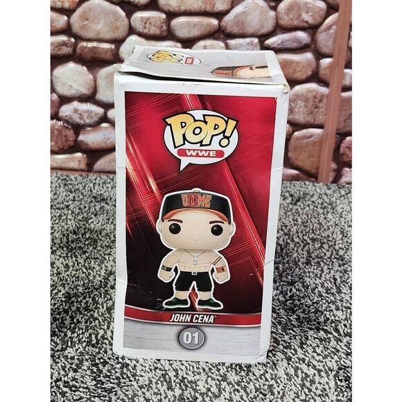 Funko Pop! WWE - John Cena #01 WWE Superstar Green Orange Hat #A2 - Picture 7 of 11